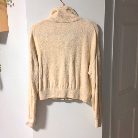 Spiritual Gangster zip up sweater, Cream, medium - Picture 3 of 6